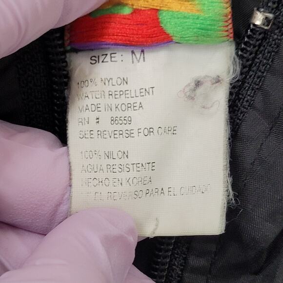 Vintage Disney Mickey Crop Windbreaker Jacket Womens M 23x19 - Picture 3 of 16